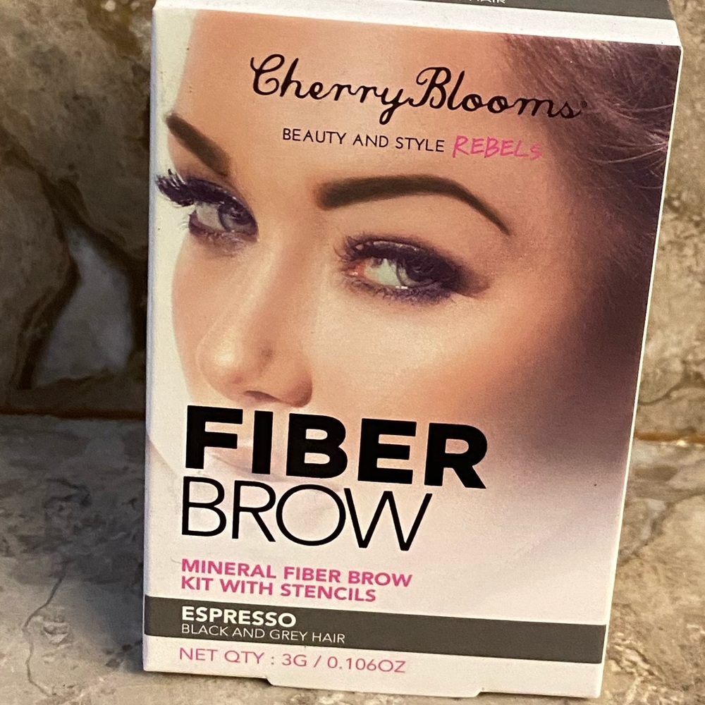 Cherry Blooms. Fiber Brow.  Espresso